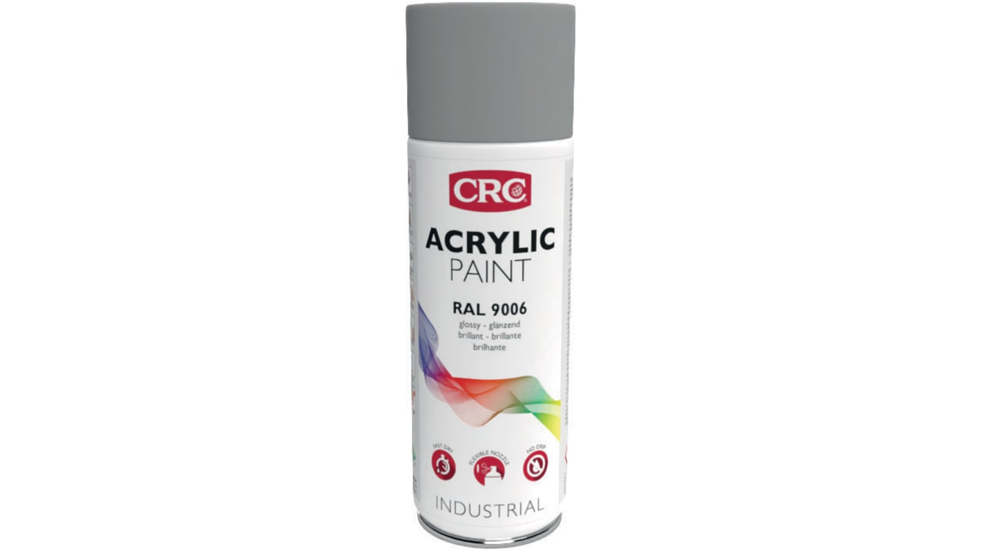 CRC 400ml RAL 9006 Silver Gloss Spray Paint