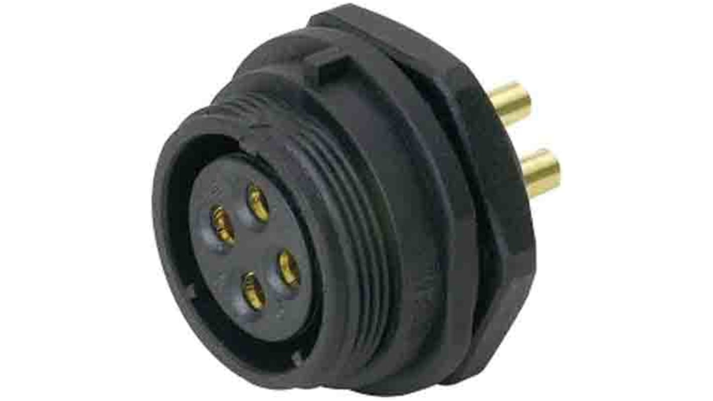 RS PRO Circular Connector, 4 Contacts, Front Mount, Socket, Female, IP68