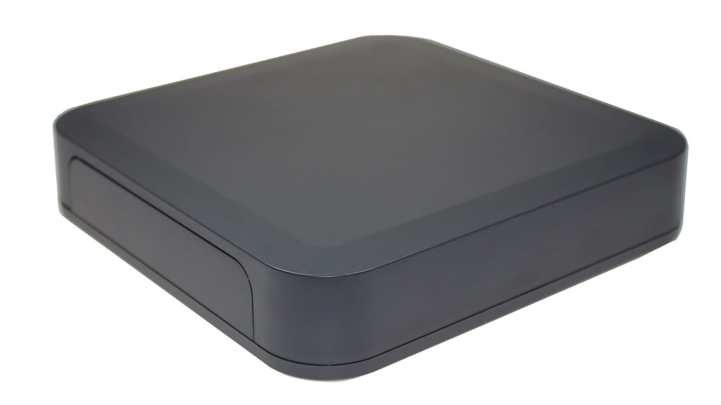 Takachi Electric Industrial PF Series Grey ABS Desktop Enclosure, 150 x 150 x 30mm