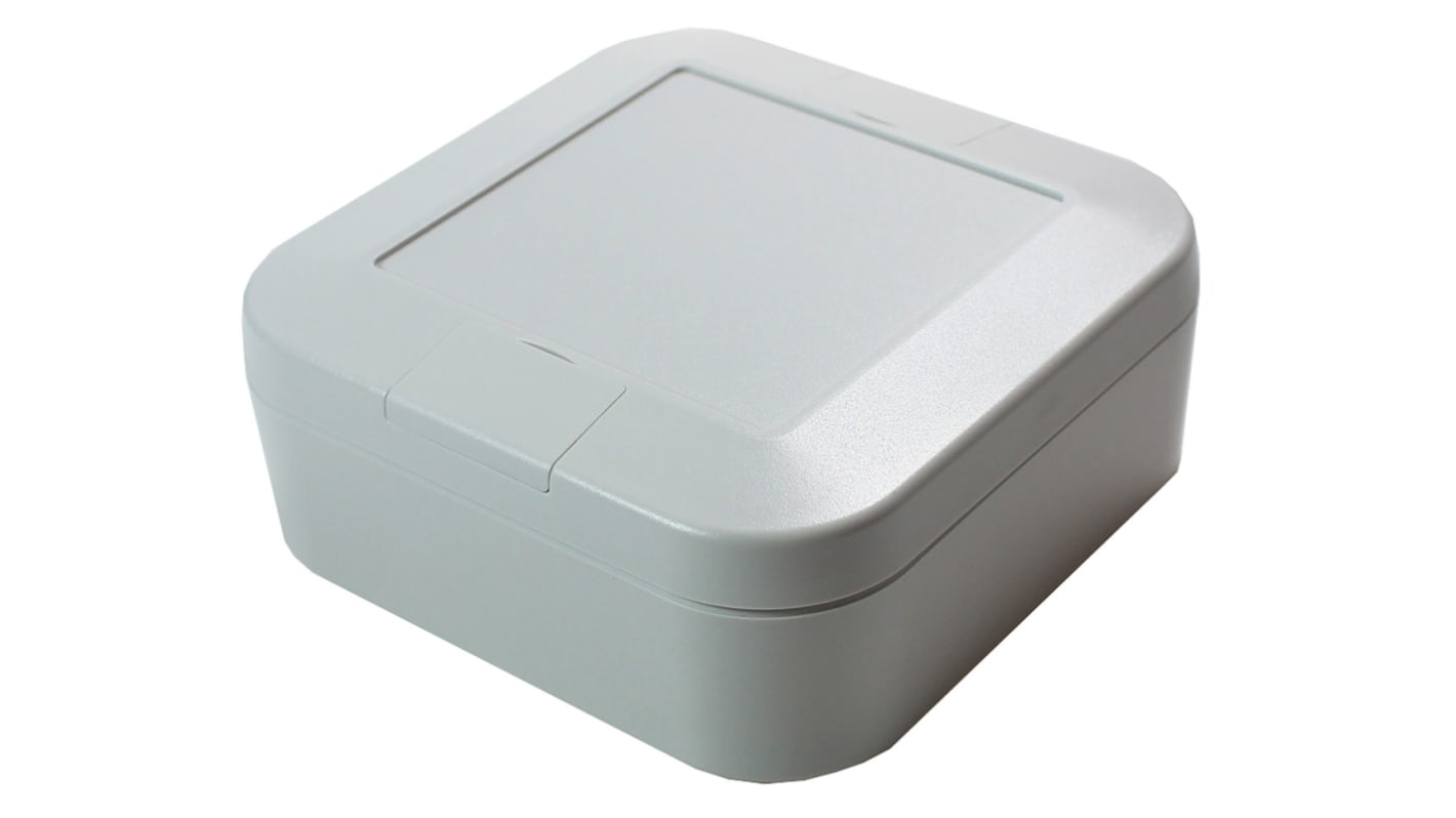 Takachi Electric Industrial WP Series Grey ASA Enclosure, IP67, Grey Lid, 100 x 100 x 40mm