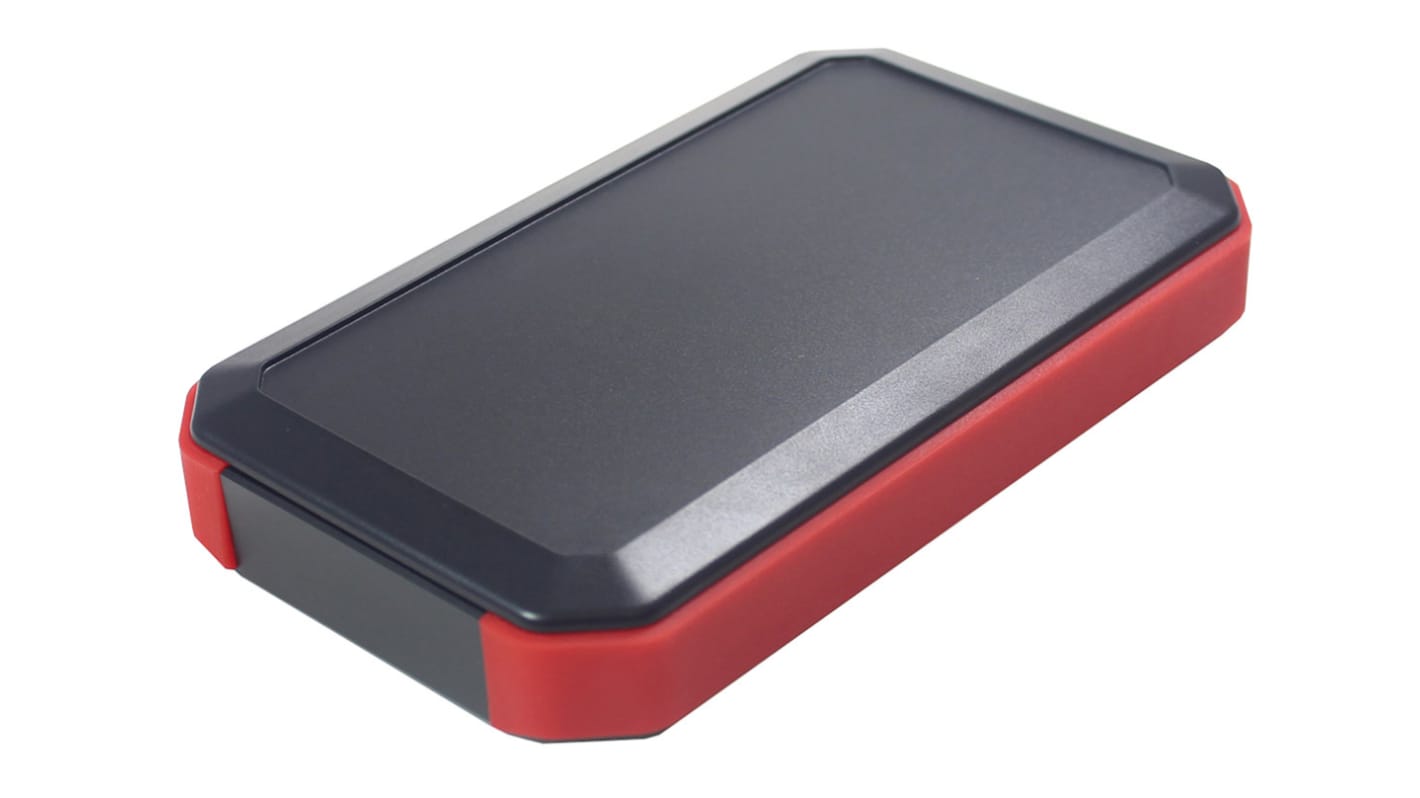 Takachi Electric Industrial WH Series Black, Red ABS Handheld Enclosure, Integral Battery Compartment, 88 x 146 x 25mm
