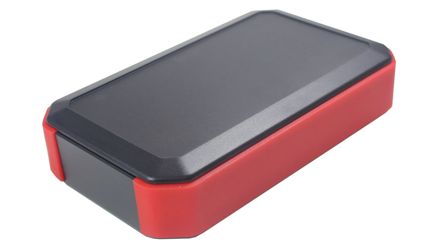 Takachi Electric Industrial WH Series Black, Red ABS Handheld Enclosure, Integral Battery Compartment, 88 x 146 x 33mm