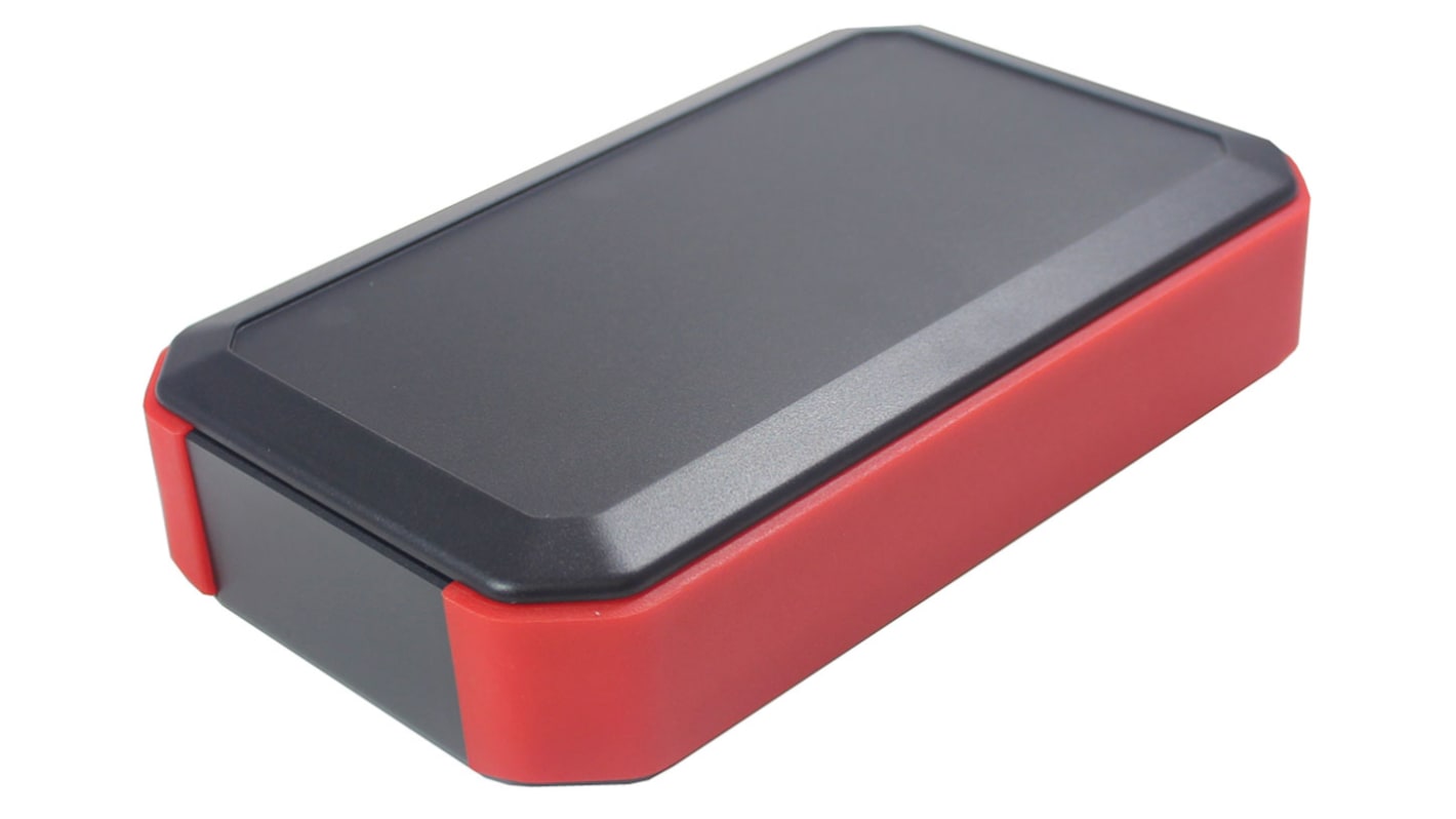 Takachi Electric Industrial WH Series Black, Red ABS Handheld Enclosure, Integral Battery Compartment, 88 x 146 x 33mm
