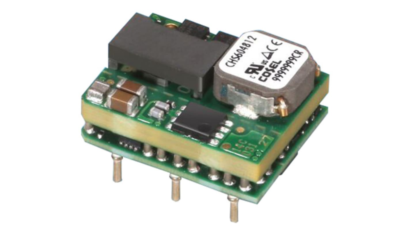 Cosel CHS DC-DC Converter, 12V dc/ 6A Output, 36 → 76 V dc Input, 72W, PCB Mount, +85°C Max Temp -40°C Min Temp