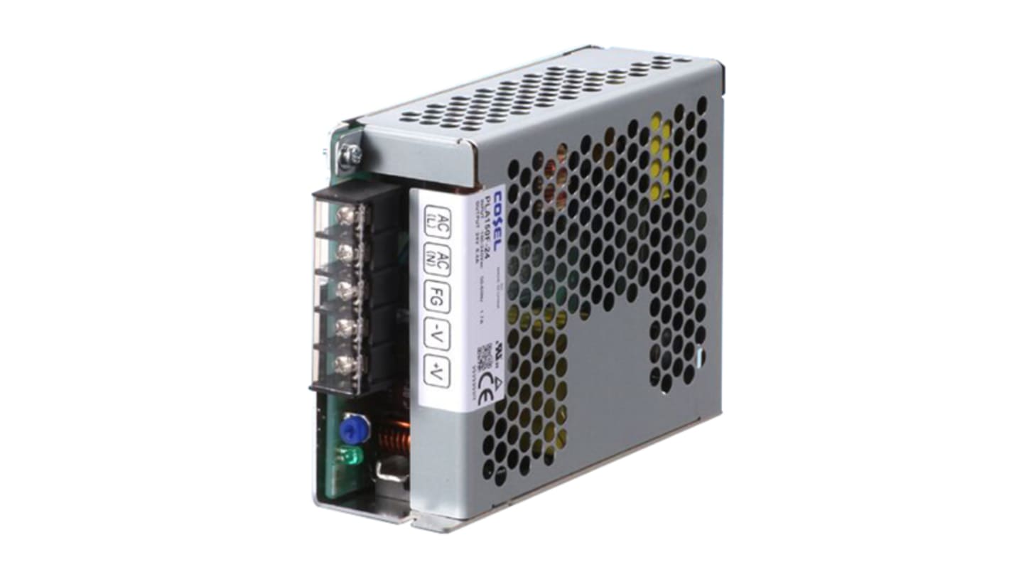 Cosel Switching Power Supply, PJA150F-24, 24V dc, 6.4A, 153.6W, 1 Output, 85 → 264V ac Input Voltage