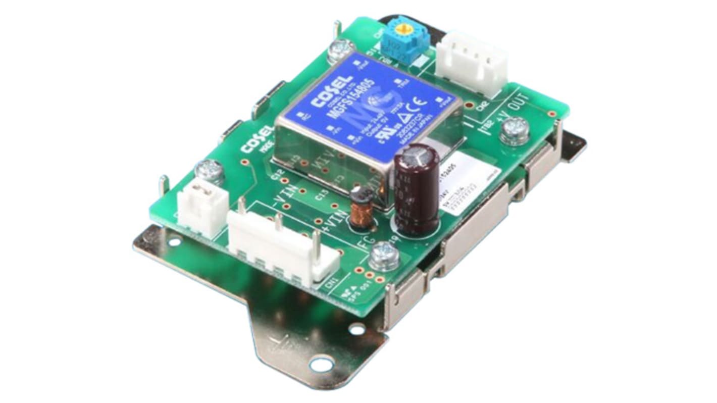 Cosel STMGFS DC-DC Converter, 15V dc/ 1A Output, 18 → 76 V dc Input, 15W, PCB Mount, +70°C Max Temp -20°C Min