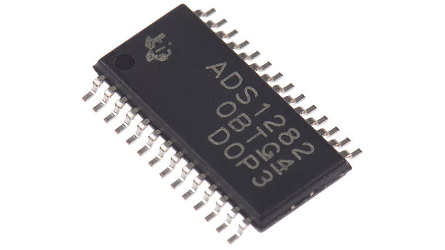 Texas Instruments 32-Bit ADC ADS1262IPW 10, 38400sps TSSOP, 28-Pin