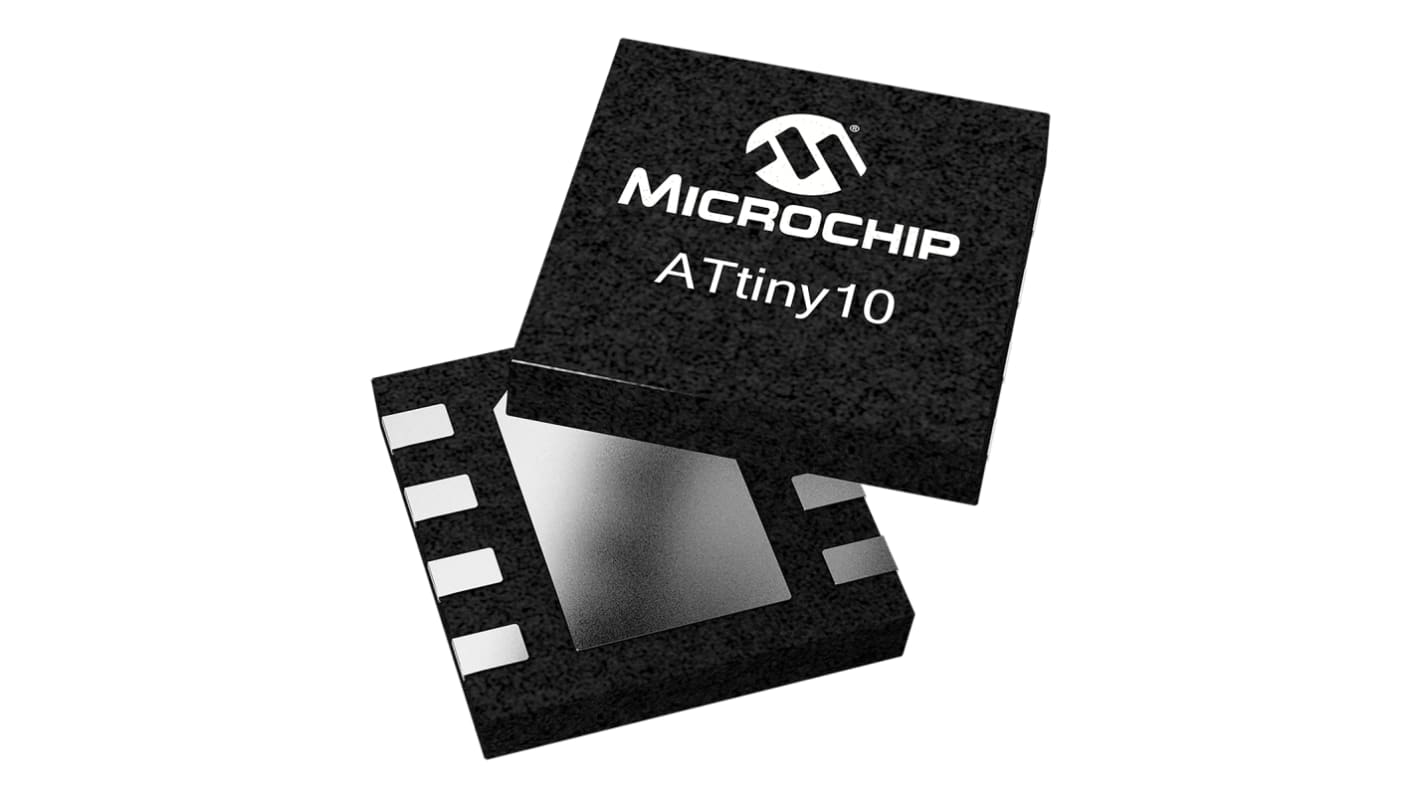 Microcontrollore Microchip, AVR, UDFN, AVR, 8 Pin, Montaggio superficiale, 8bit, 12MHz