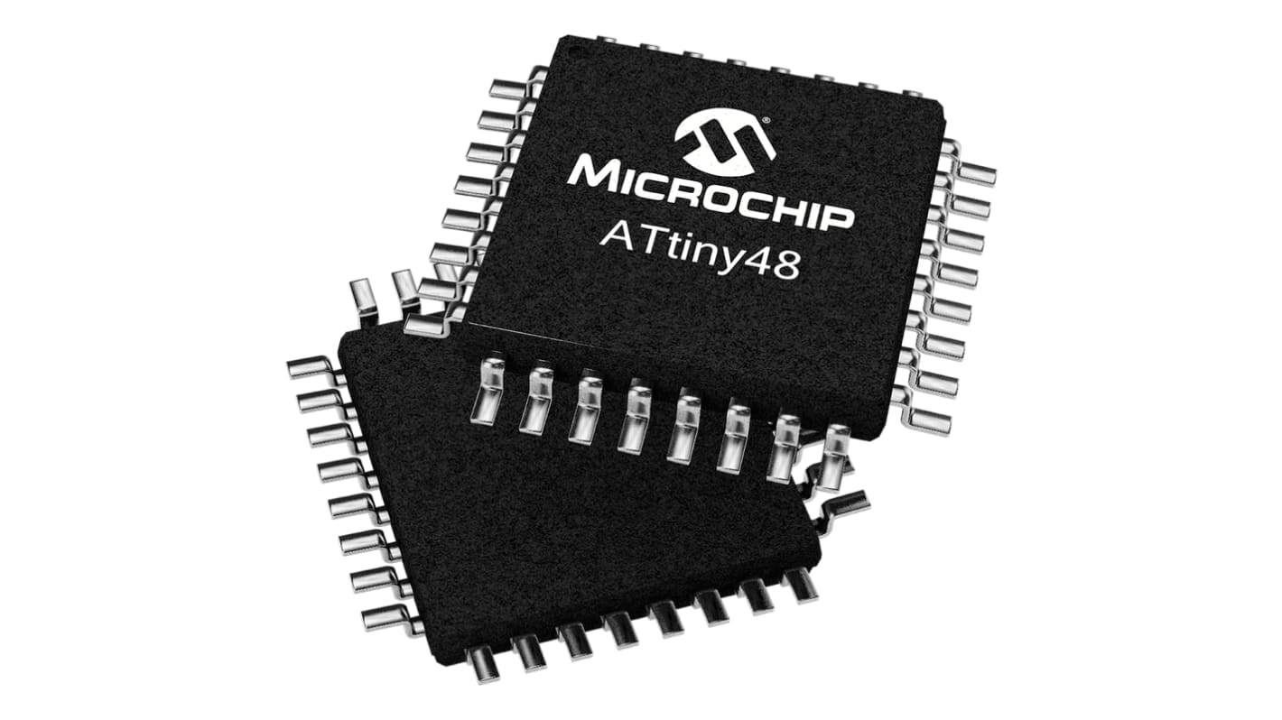 Microcontrollore Microchip, AVR, TQFP, ATtiny48, 32 Pin, Montaggio superficiale, 8bit, 12MHz