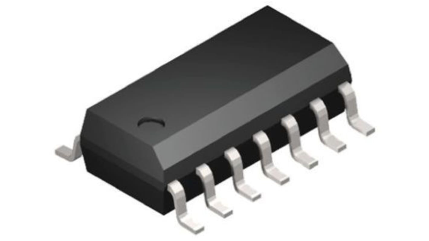 Microcontrolador Microchip ATTINY841-SSU, núcleo AVR de 8bit, RAM 512 B, 16MHZ, SOIC de 14 pines