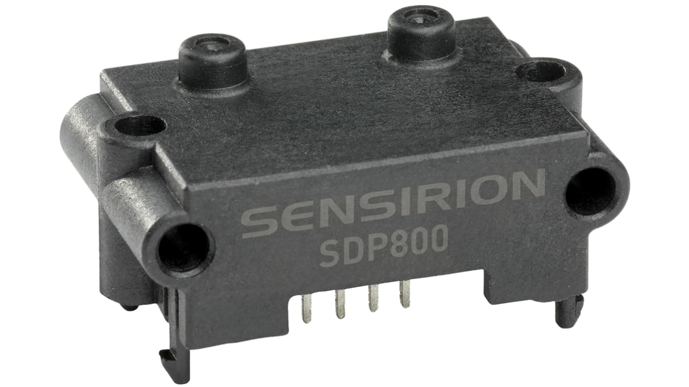 Sensirion 压差传感器芯片, 歧管, PCB安装, 4针, 最大过载1bar, 最大工作+125Pa, 最高+85 °C