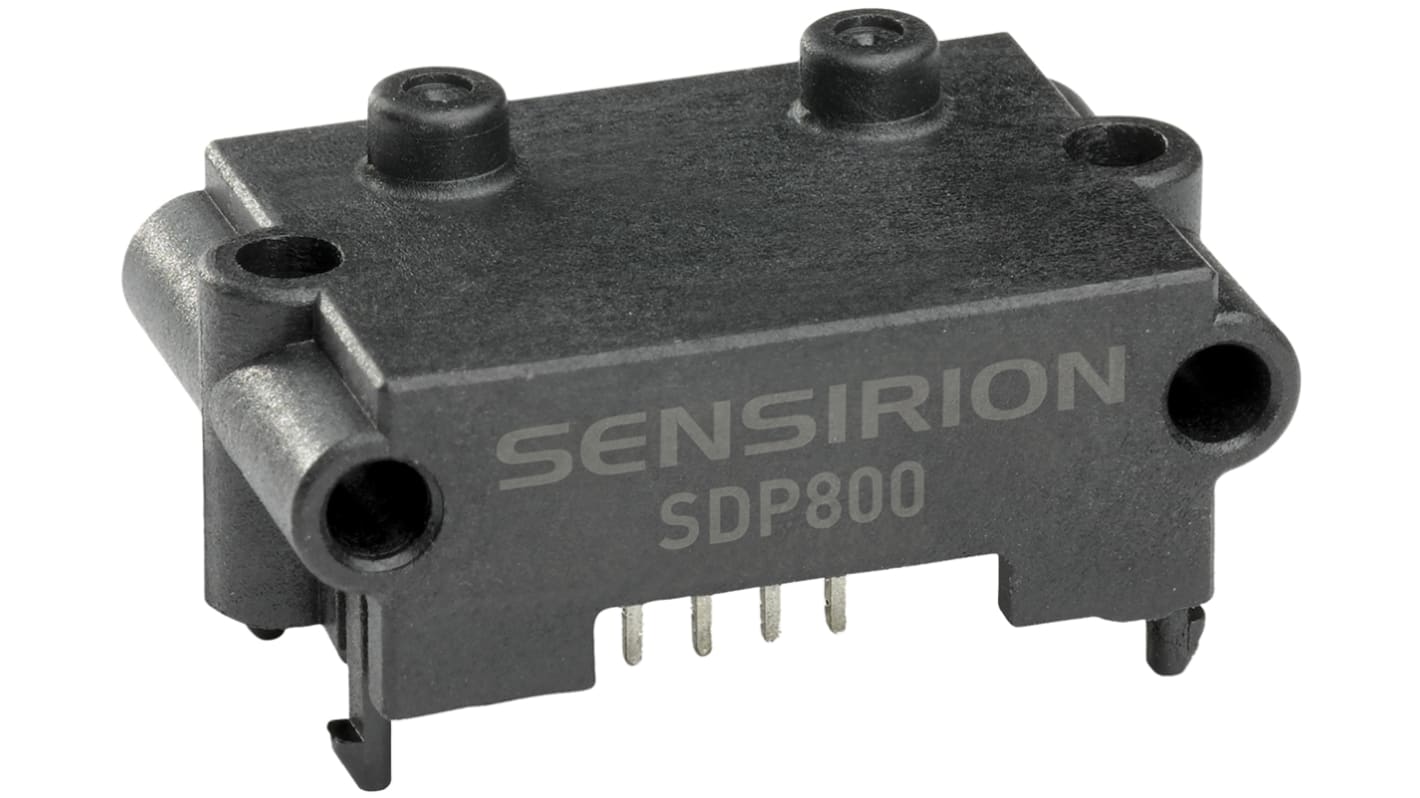 Sensirion Differential Pressure Sensor, +500Pa Operating Max, Manifold Mount, PCB Mount, 4-Pin, 1bar Overload Max