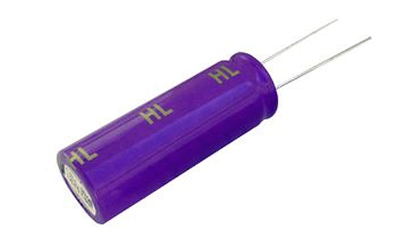 Panasonic 100F Supercapacitor ±20% Tolerance, HL 2.7V dc, Through Hole