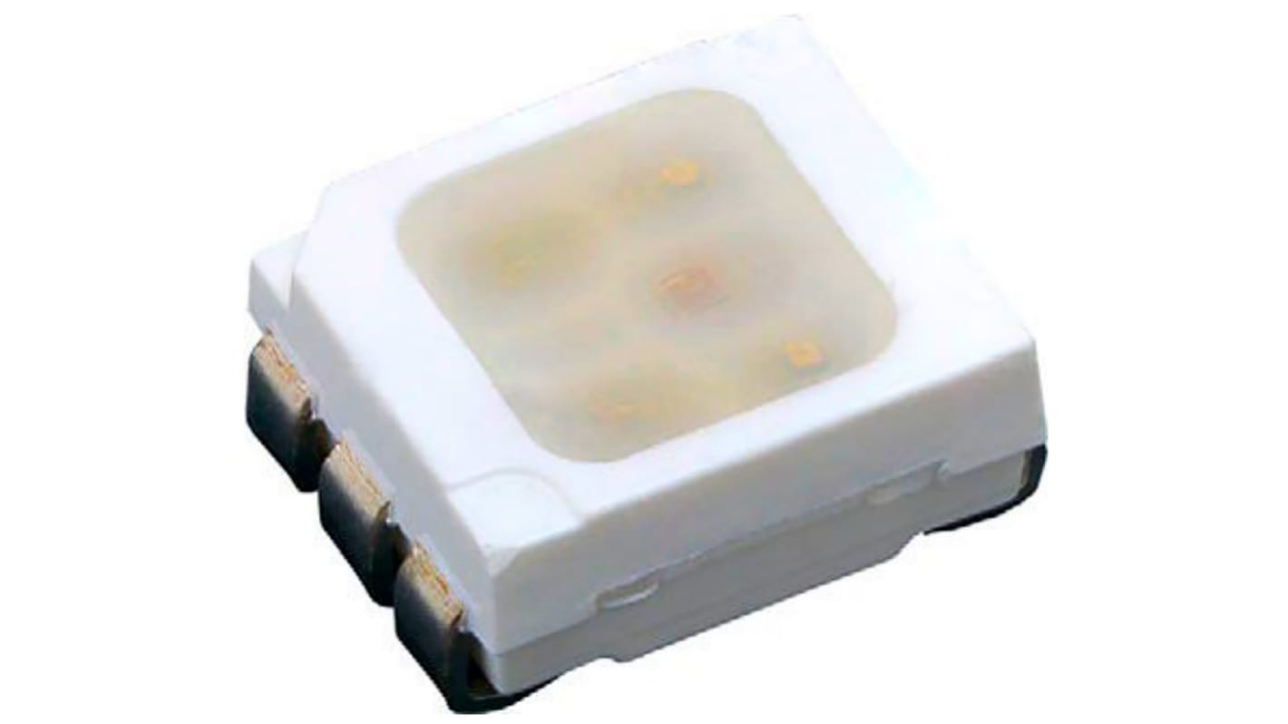 Vishay SMD LED RGB 2,4 V, Cluster 3-LEDs, 6-Pin PLCC 6
