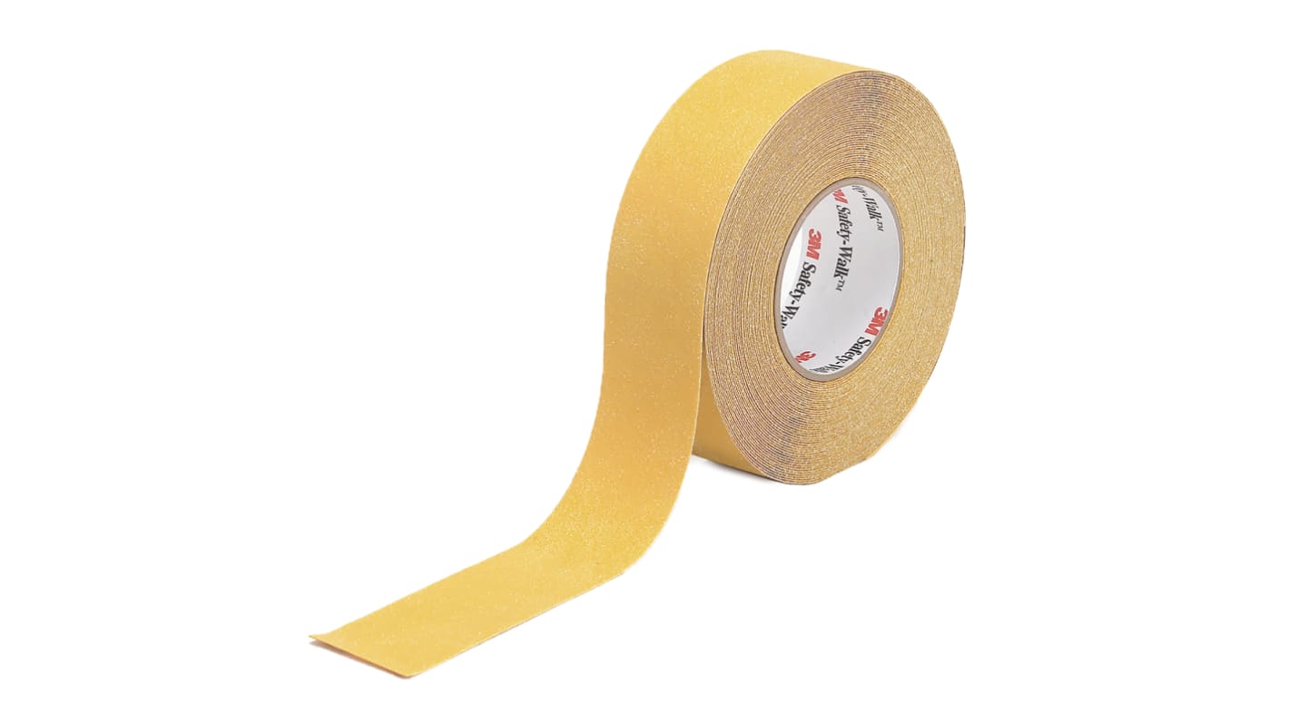 3M Black/Yellow PVC 20m Hazard Tape, 1mm Thickness
