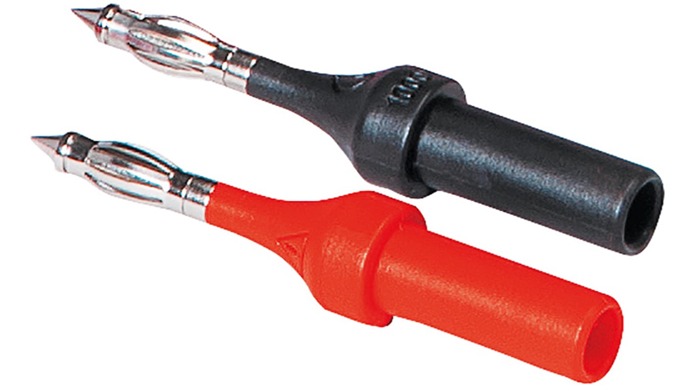 Chauvin Arnoux P01102154Z 4 mm Dia Test Probe Set, For Use With CA 755 Digital Testers, CA 757 Digital Testers