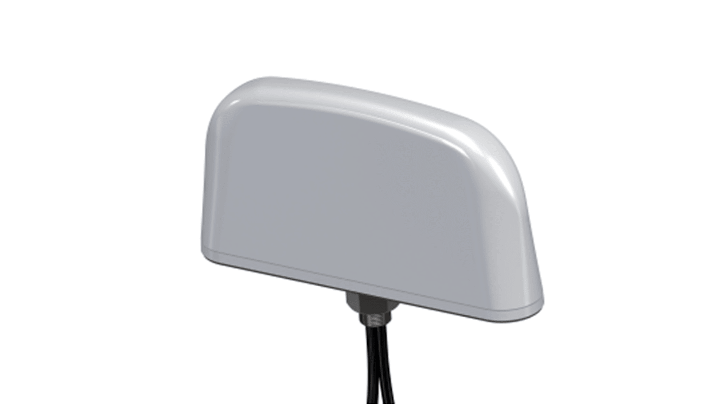 Mobilemark LTB301-3C3C2C-GRY-18 Dome Multiband Antenna with SMA Connector, 2G (GSM/GPRS), 3G (UTMS), 4G (LTE), GPS