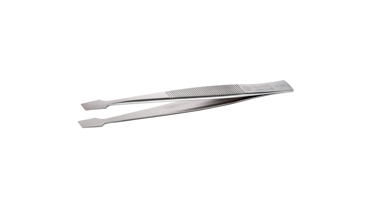 ideal-tek, Pincetter, Kulstofstål, Flad, spatel, kvadratisk, , Umagnetisk 127.SA, Længde: 105 mm