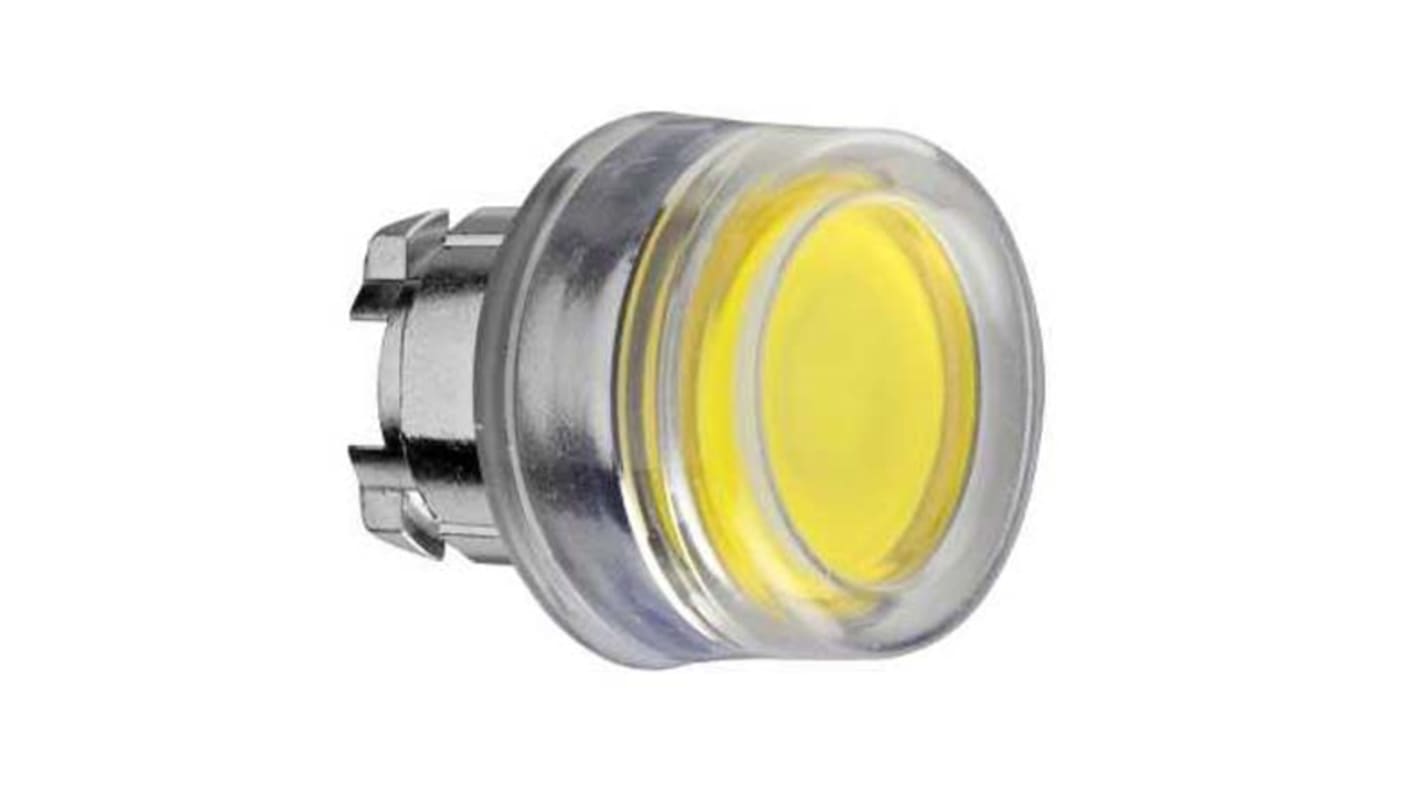Schneider Electric Harmony XB4 Series Yellow Momentary Push Button Head, 22mm Cutout, IP66, IP67