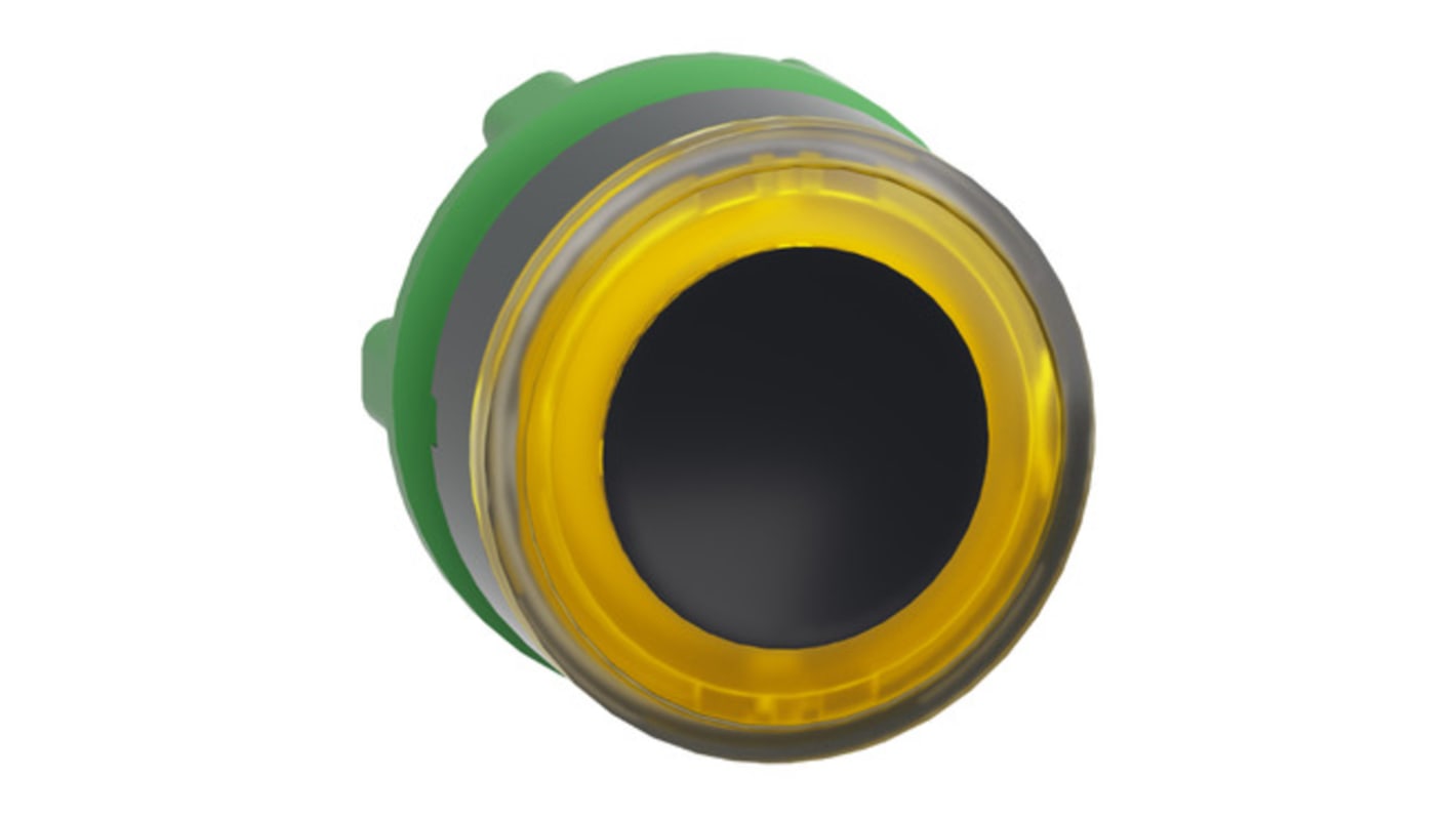 Schneider Electric Harmony XB5 Series Yellow Momentary Push Button Head, 22mm Cutout, IP66, IP67