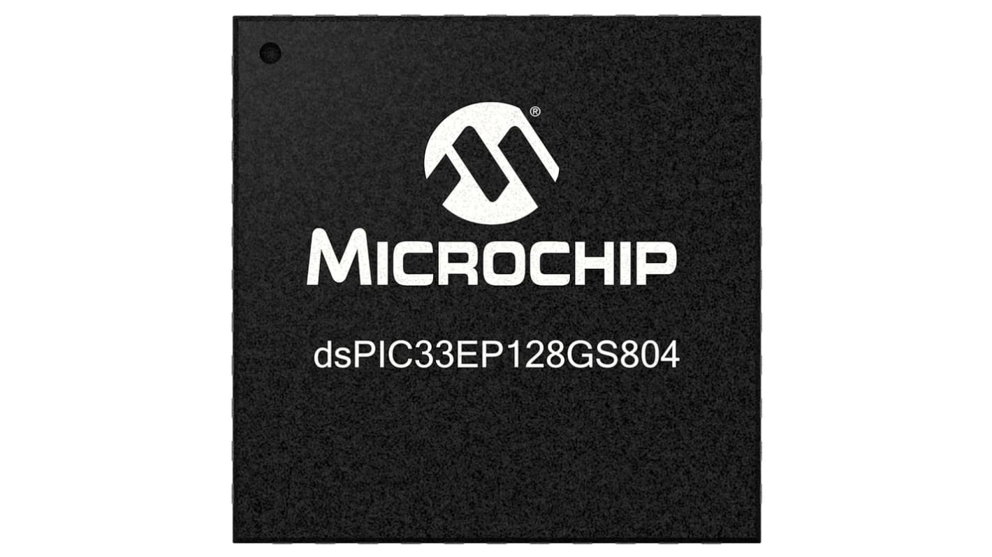 dsPIC33EP128GS804-I/ML Microchip dsPIC33EP, 16bit Digital Signal Processor 60MHz 128 kB Flash 44-Pin QFN