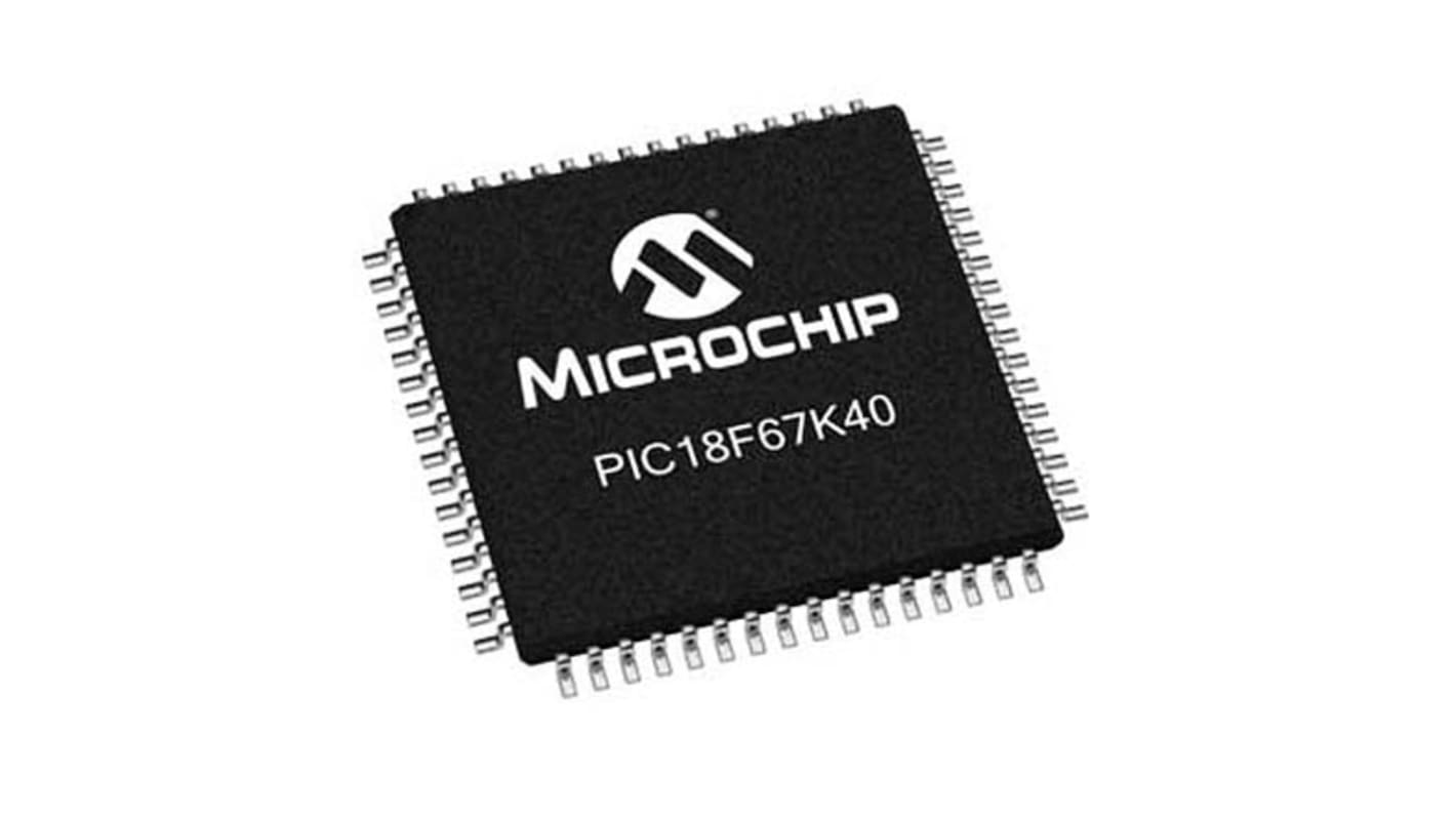 Microchip マイコン, PIC, 64MHz, 128 kB, フラッシュ, 64-Pin TQFP