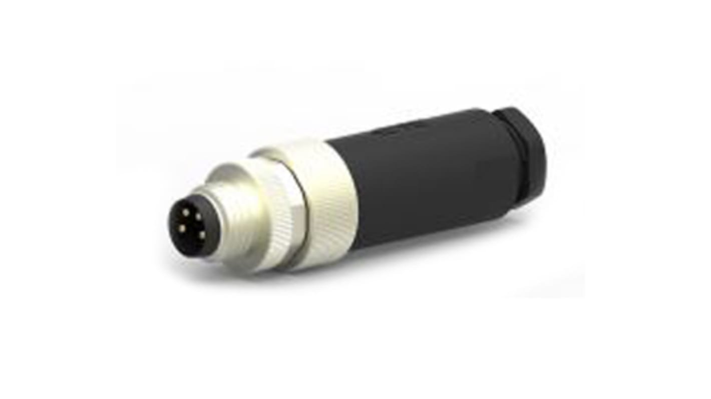 Connettore circolare TE Connectivity, femmina, M8, 4 poli, Montaggio su cavo