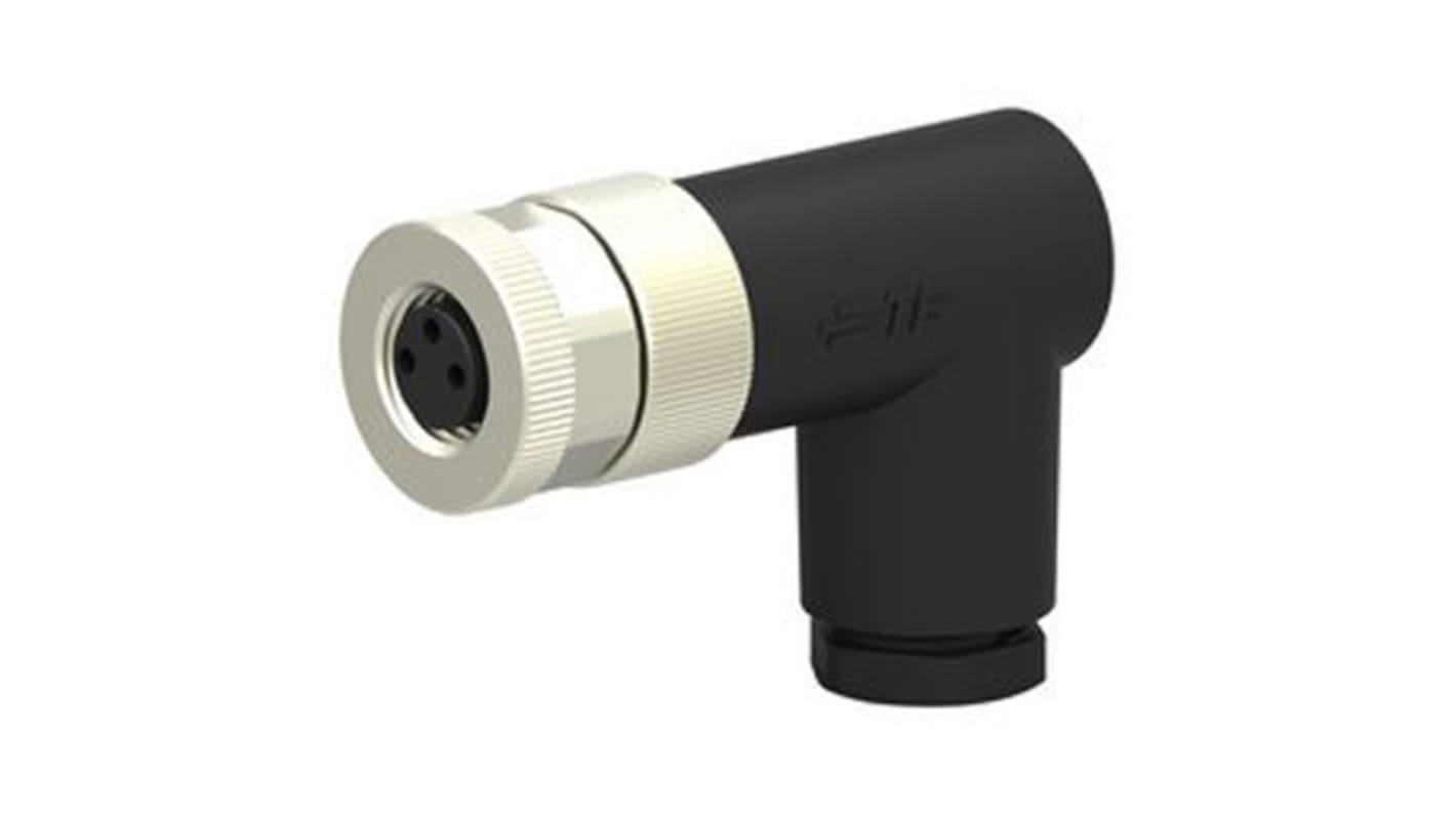 TE Connectivity Circular Connector, 3 Contacts, Cable Mount, M8 Connector, Plug, Female, IP67