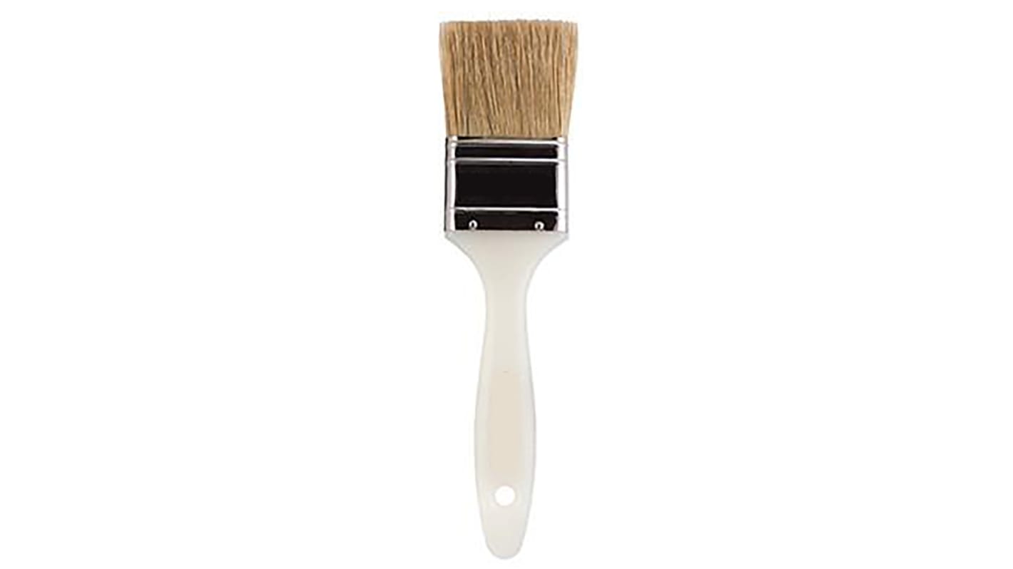 RS PRO Thin 25.4mm Paint Brush with Flat Bristles