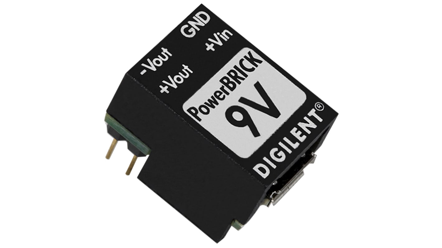 Digilent PowerBRICK DC-DC Converter, ±9V dc/ 130mA Output, 4.5 → 5.5 V dc Input, 2.2W, Through Hole