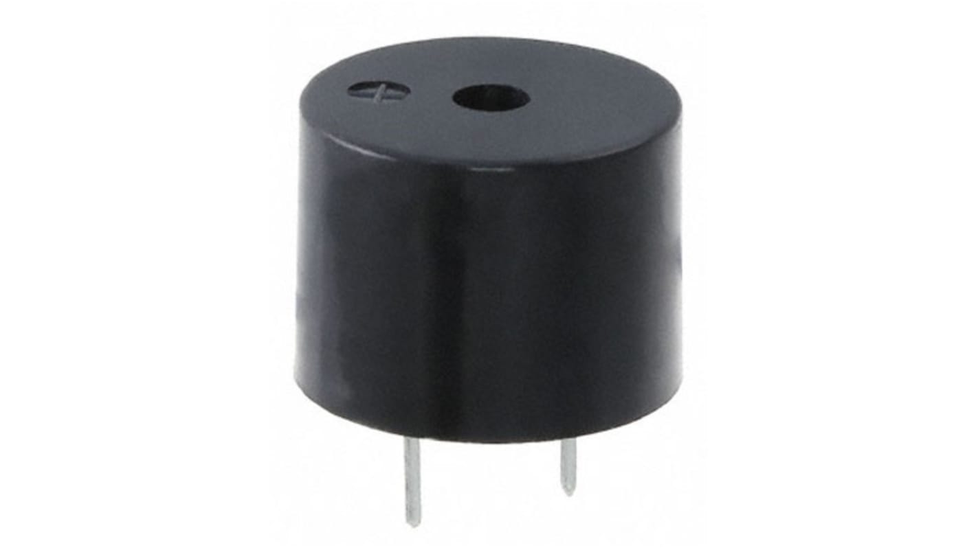 TDK 85dB PCB Mount High Internal Magnetic Buzzer Component, 12 (Dia.) x 9mm, 6V ac Min, 15V ac Max