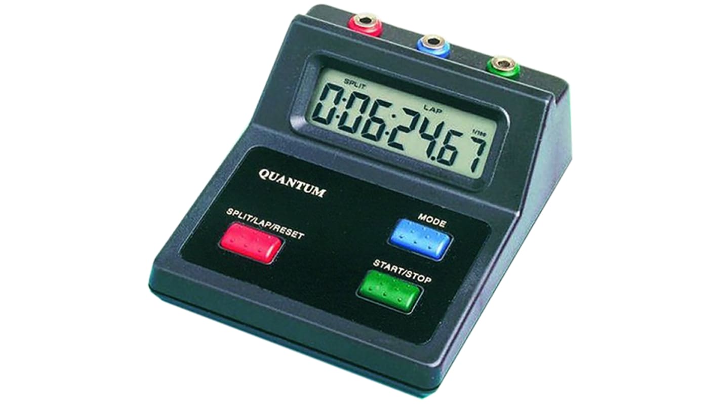 RS PRO Black Digital Desktop Timer 10h, With UKAS Calibration