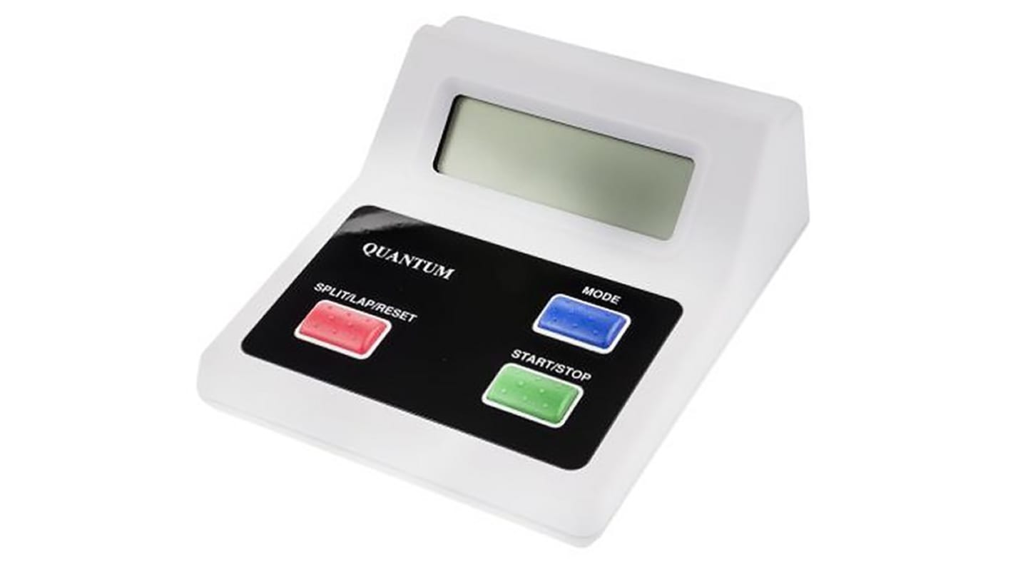 RS PRO White Desktop Timer, With UKAS Calibration