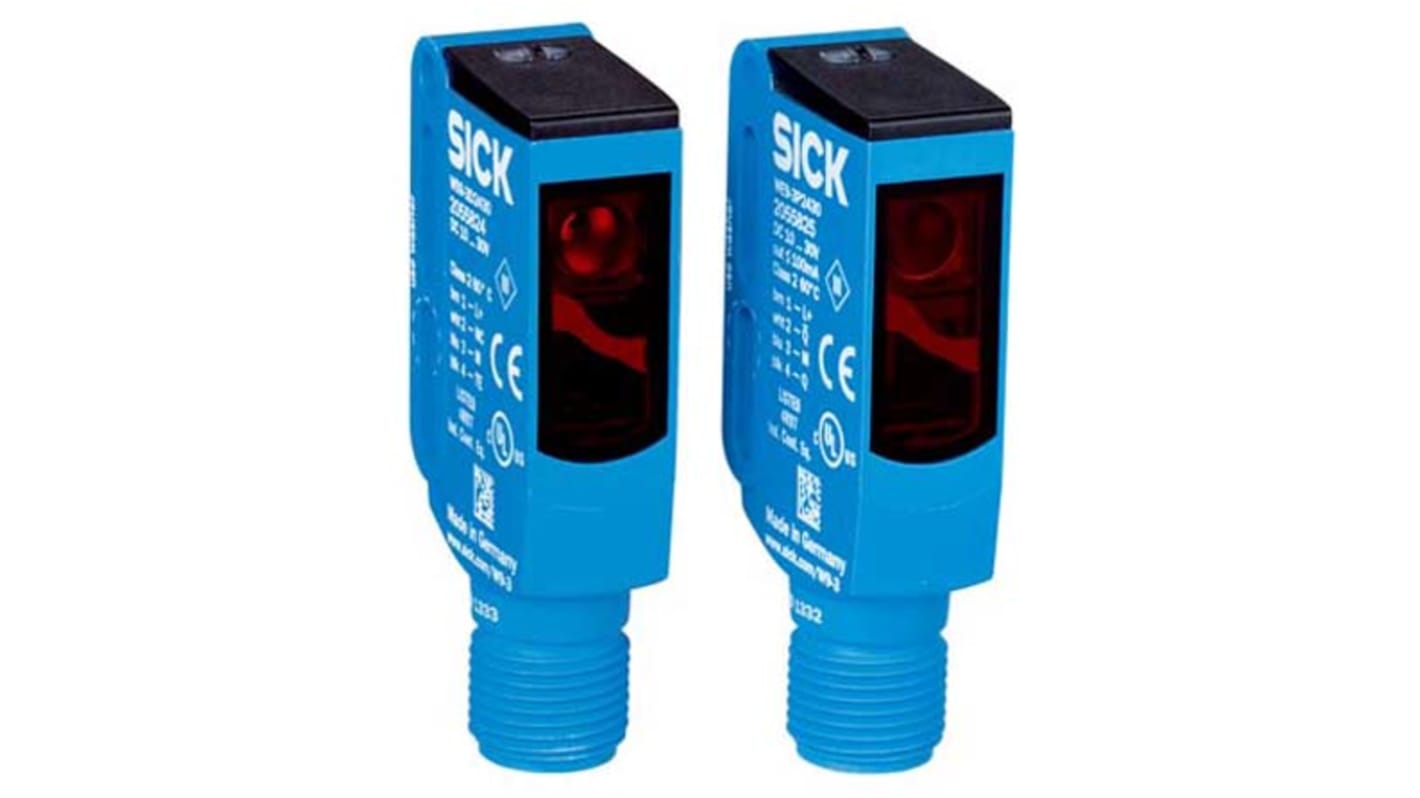 Rs-Online Sensore fotoelettrico Rettangolare SICK a fascio diretto rilevamento 0 → 10 m uscita PNP