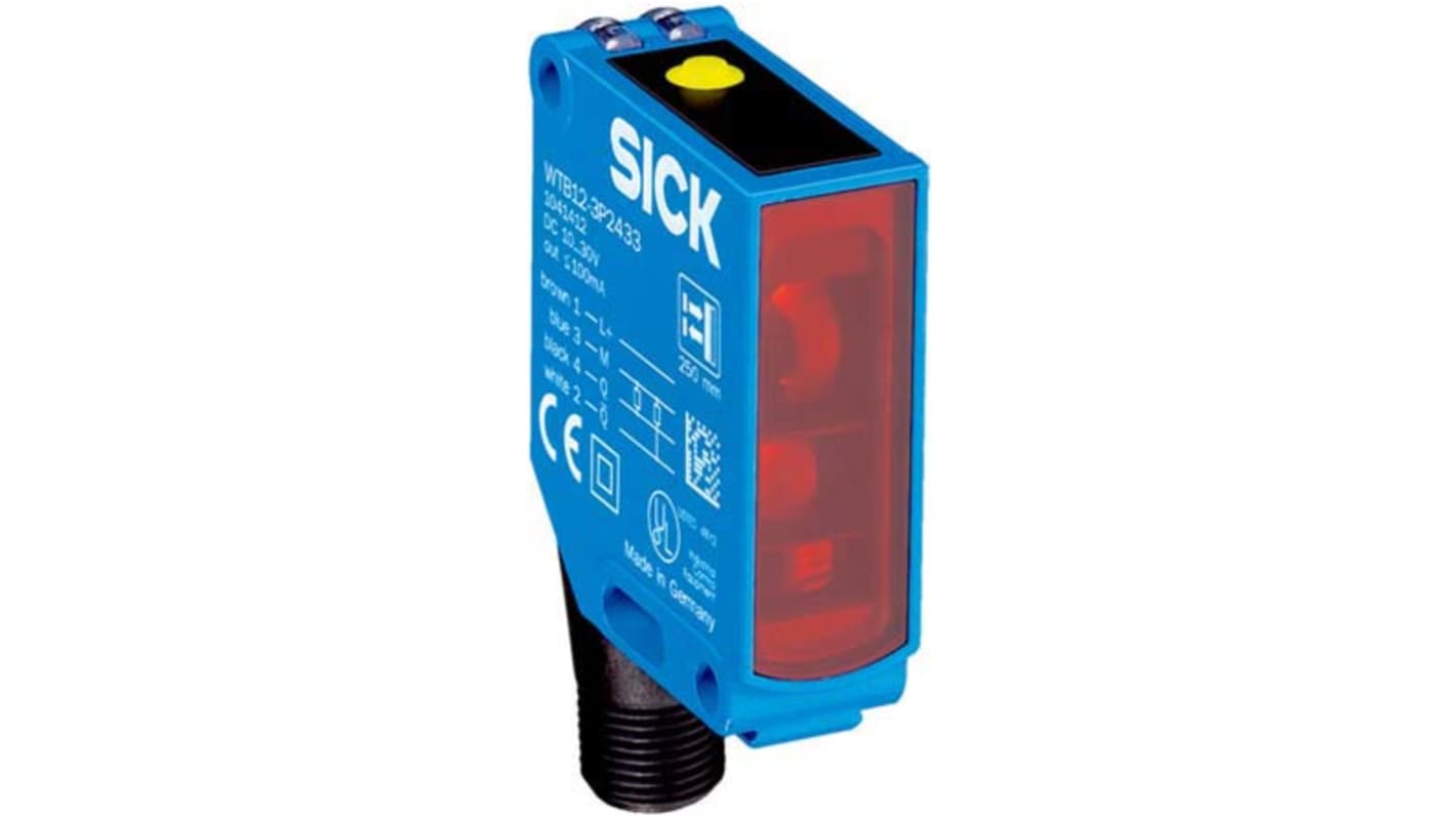 Rs-Online Sensore fotoelettrico Rettangolare SICK a retroriflessione rilevamento 0 → 5 m uscita PNP