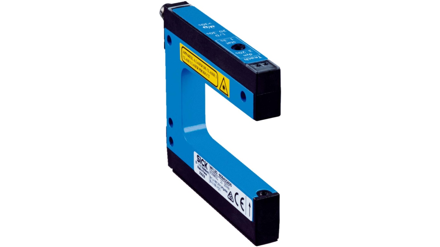 Rs-Online Sensore fotoelettrico a forcella SICK a fascio diretto rilevamento >50 mm uscita PREMERE/TIRARE