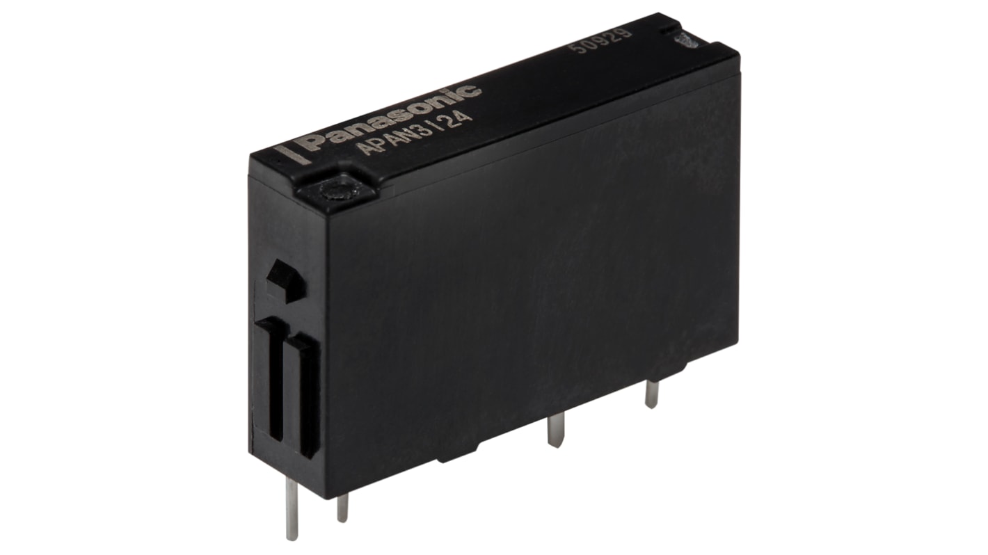 Panasonic PCB Mount Power Relay, 5V dc Coil, 5A Switching Current, SPST