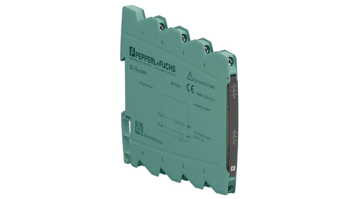 Pepperl + Fuchs S1SD Series Signal Conditioner, Current Input, Current Output, 16.8 → 31.2V dc Supply