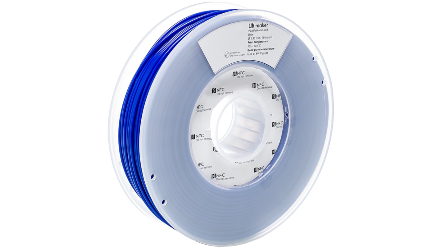 Ultimaker PLA 3D-Drucker Filament, Blau, 2.85mm, FDM, 750g