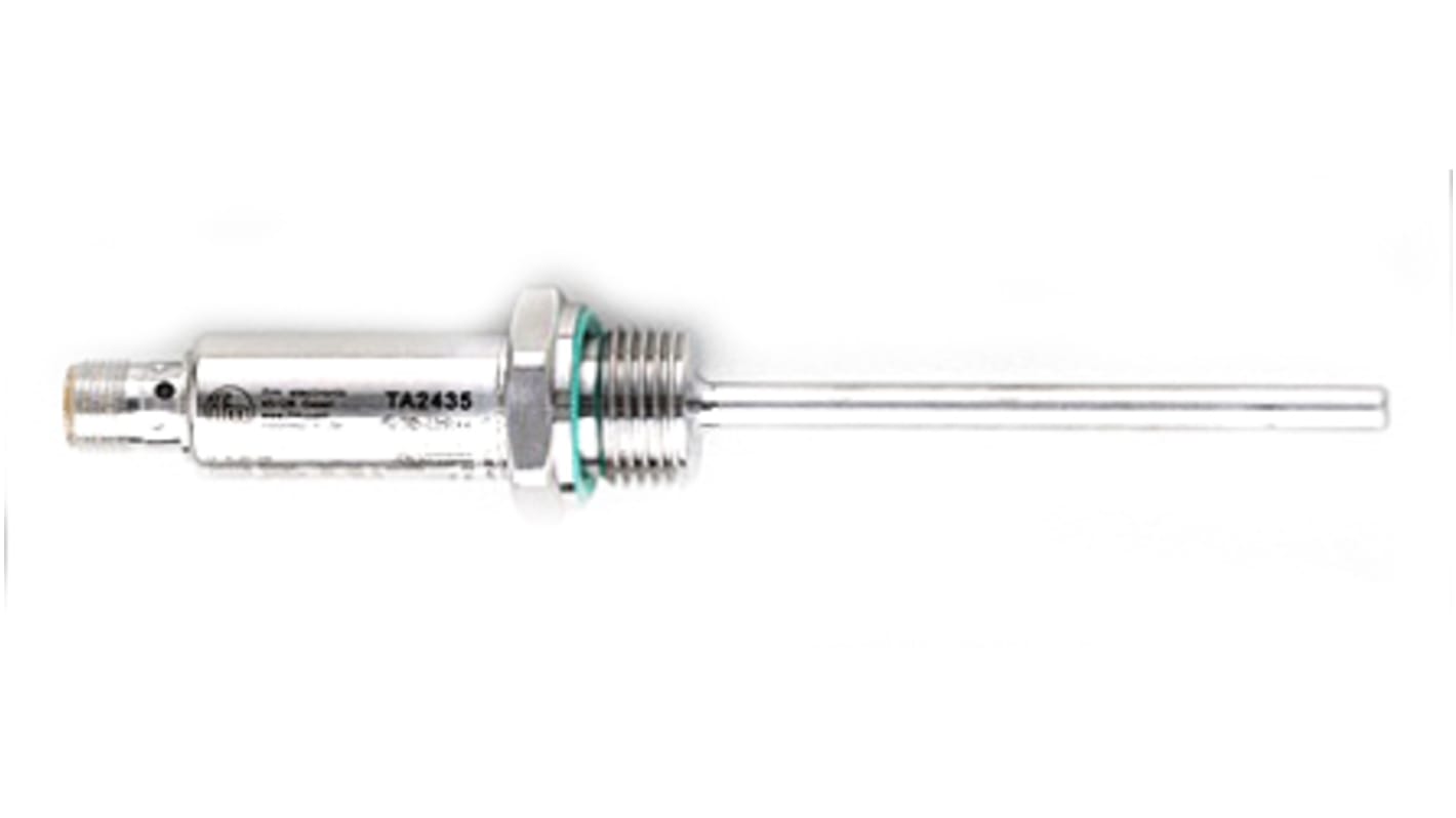 ifm electronic PT100 RTD Sensor, 6mm Dia, 150mm Long, 4 Wire, G1/2, +150°C Max