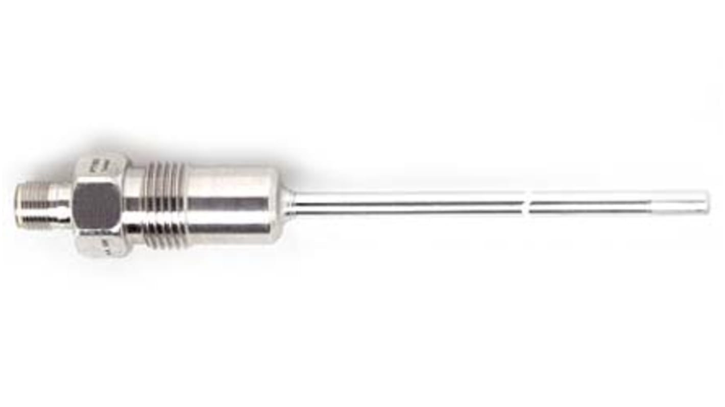 ifm electronic PT100 RTD Sensor, 6mm Dia, 150mm Long, 4 Wire, G1/2, +150°C Max