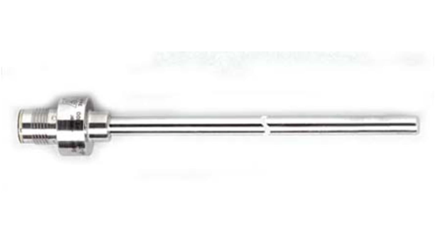 ifm electronic PT100 RTD Sensor, 6mm Dia, 250mm Long, 4 Wire, Probe, +150°C Max