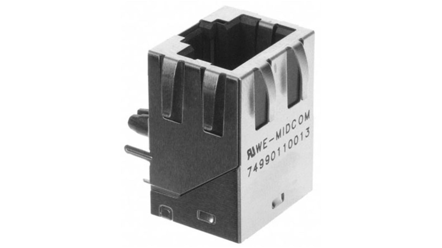 Wurth Elektronik LAN-Ethernet-Transformator PCB-Montage 1 Ports -1dB, L. 15.88mm B. 13.95mm