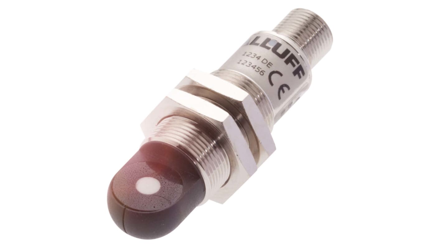 BALLUFF Ultrasonic Barrel-Style Proximity Sensor, M18 x 1, 120 → 1300 mm Detection, PNP Output, 10 → 30 V