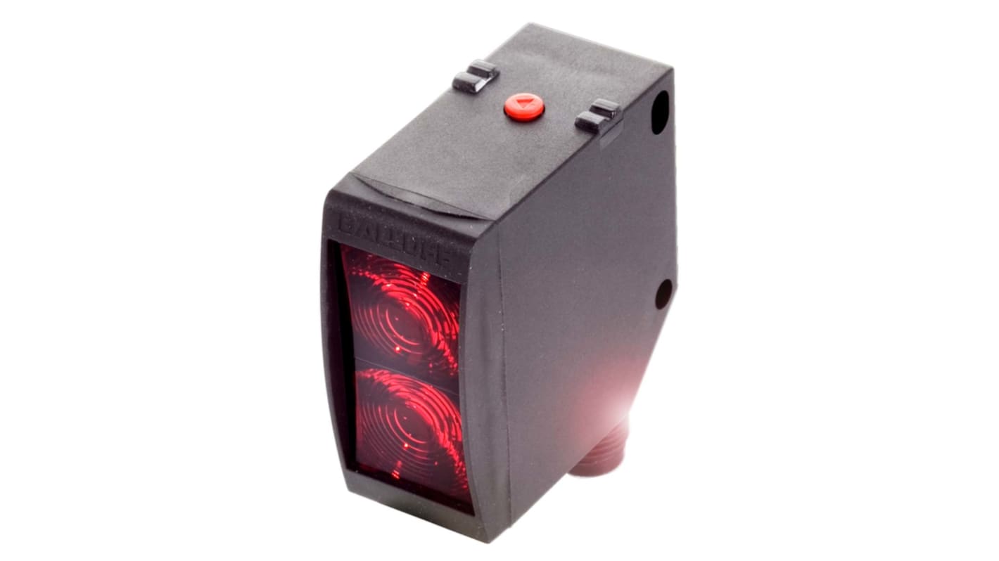 Rs-Online Sensore fotoelettrico Rettangolare BALLUFF a diffusione rilevamento 0 → 2 m. uscita NPN/PNP