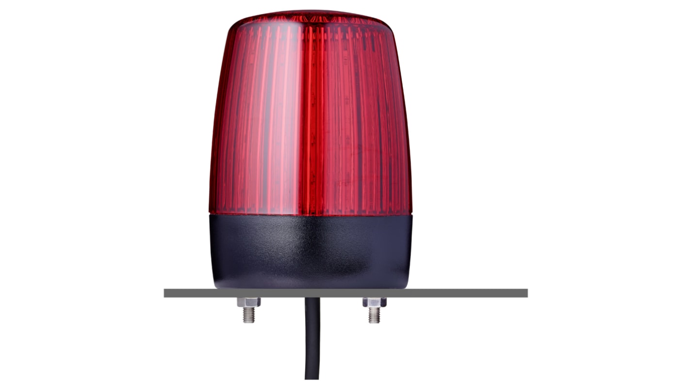 AUER Signal PFH, LED Multi-Stroboskop Signalleuchte Rot, 24 V ac/dc, Ø 75mm x 101mm