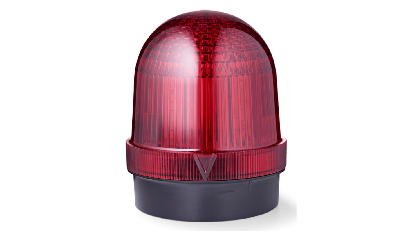 AUER Signal TDCW Series Red Multiple Effect Beacon, 18 → 27 V ac, 20 → 32 V dc, Surface Mount, LED Bulb,