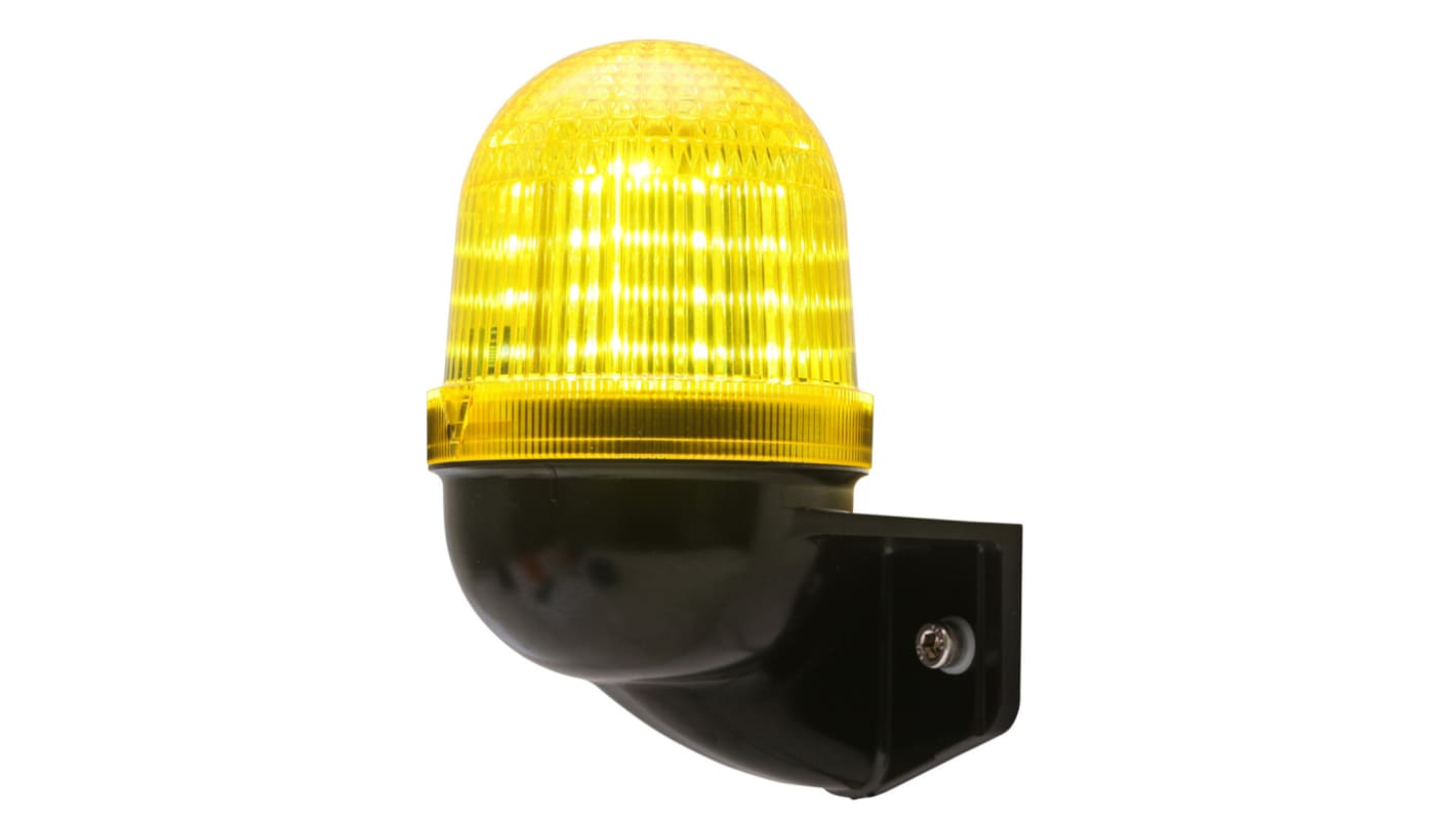 AUER Signal UDCV Series Yellow Multiple Effect Beacon, 24 V ac/dc, Surface Mount, LED Bulb, IP66