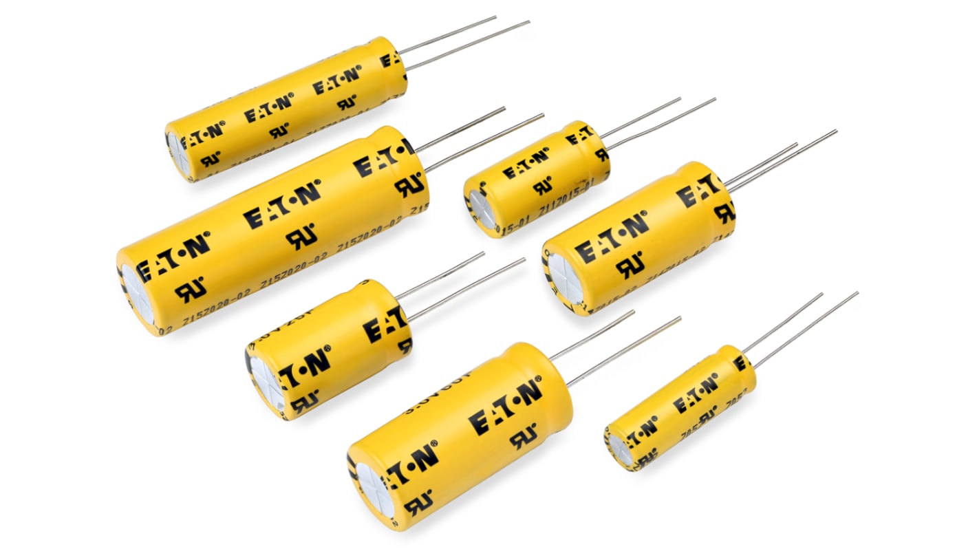 Supercondensatore Eaton 6F -10 → +30% 3V cc, ESR 0.035Ω, Su foro