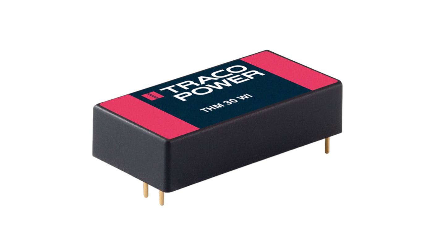 Przetwornica DC-DC, 30W, Uwe 18 → 75 V DC, Uwy 15V dc, Iwy 2A, TRACOPOWER Tak